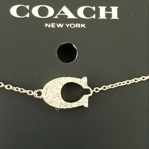Auth. COACH slider bracelet, adjustable